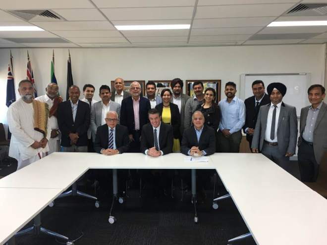 Community Reps with Minister Ray Williams re Lord Ganesh Video